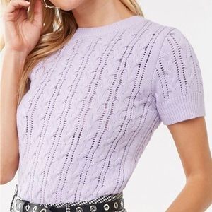 Cropped sweater top